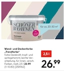 Hellweg Giersleben - Wand- und Deckenfarbe „Trendfarbe“ Angebot im Prospekt Wand- und Deckenfarbe „Trendfarbe“ bei Hellweg im Giersleben Prospekt für 26,99 €