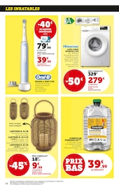 Promos Electroménager Linge dans le catalogue "LES PRIX BAS de la beauté" de Hyper U à la page 58