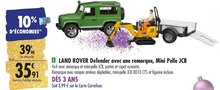 LAND ROVER Defender avec une remorque, Mini Pelle - Carrefour à Saint-Maur-des-Fossés LAND ROVER Defender avec une remorque, Mini Pelle en promo chez Carrefour Saint-Maur-des-Fossés à 35,91 €