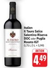 EDEKA - Il Tauro Salice Salentino Riserva DOC Angebot im Prospekt Il Tauro Salice Salentino Riserva DOC bei EDEKA im Prospekt "" für 4,49 €