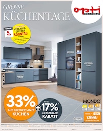 Opti-Wohnwelt Prospekt für Perl: "Große Küchentage", 8 Seiten, 26.09.2025 - 25.10.2025