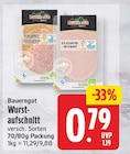 Wurstaufschnitt von Bauerngut für 0,79 € bei EDEKA im Angebot Wurstaufschnitt von Bauerngut im aktuellen EDEKA Prospekt