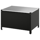 Aktuelles Box mit Deckel schwarz Edelstahl/für draußen Angebot bei IKEA in Leipzig ab 99,00 €