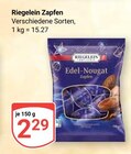 Edel-Nougat Zapfen Angebote von Riegelein bei GLOBUS Salzgitter für 2,29 €