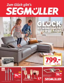 Segmüller Prospekt der aktuellen Woche, gültig von 23.05.2026 bis 06.06.2026 Aktueller Segmüller Prospekt "Zum Glück gibt’s SEGMÜLLER - Glück ist, wenn Qualität auch Spass macht." mit 6 Seiten