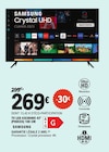 TV LED 43CU6905 43" (Pouces) 108 cm - Samsung en promo chez E.Leclerc TV LED 43CU6905 43" (Pouces) 108 cm - Samsung dans le catalogue E.Leclerc