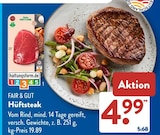 Hüftsteak von FAIR & GUT im aktuellen ALDI SÜD Prospekt für 4,99 €