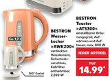 Aktuelle Toaster Angebote bei Kaufland in Hagen (Stadt der FernUniversität) Aktuelles Wasserkocher »AWK200« Angebot bei Kaufland in Hagen (Stadt der FernUniversität) ab 14,99 €