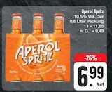 Spritz von Aperol für 6,99 € bei E center im Angebot Spritz von Aperol im aktuellen E center Prospekt
