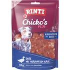 Zookauf - RINTI Snack Chicko's Plus Käsewürfel mit Ente 80 g Angebot im Prospekt RINTI Snack Chicko's Plus Käsewürfel mit Ente 80 g bei Zookauf im Prospekt "" für 1,89 €