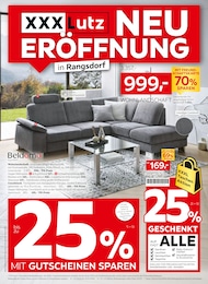 XXXLutz Möbelhäuser Prospekt "NEU-ERÖFFNUNG in Rangsdorf", 32 Seiten, 09.03.2026 - 09.03.2026 Aktueller XXXLutz Möbelhäuser Prospekt, "NEU-ERÖFFNUNG in Rangsdorf", mit Angeboten der Woche, gültig von 09.03.2026 bis 09.03.2026