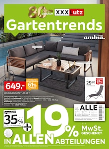XXXLutz Möbelhäuser Prospekt Gartentrends mit 4 Seiten
