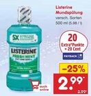 Mundspülung von Listerine im aktuellen Netto Marken-Discount Prospekt für 2,99 €