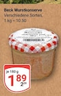 Aktuelle Becks Angebote bei GLOBUS in Offenbach (Main) Aktuelles Wurstkonserve Angebot bei GLOBUS in Offenbach (Main) ab 1,89 €