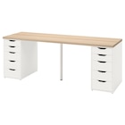 Aktuelles Schreibtisch Eiche weiß lasiert/weiß Angebot bei IKEA in Wolfsburg ab 223,97 €