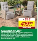 Relaxmöbel-Set 'Ella'  im aktuellen toom Baumarkt Prospekt für 419,99 €