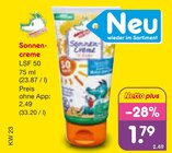 Sonnencreme LSF 50 im aktuellen Netto Marken-Discount Prospekt für 1,79 €