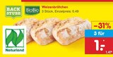 Weizenbrötchen Angebote von BioBio bei Netto Marken-Discount Frankenthal für 0,49 €