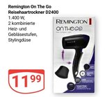 On The Go Reisehaartrockner D2400 Angebote von Remington bei GLOBUS Wiesbaden für 11,99 €