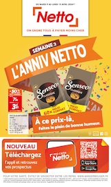 Catalogue Discount Alimentaire Netto en cours à Gaillac et alentours, "SEMAINE 2 L'ANNIV NETTO", 16 pages, 09/04/2024 - 15/04/2024