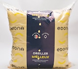 Oreillers unis couleur - EDONA en promo chez Supermarchés Match Nancy à 8,33 €