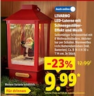 LED-Laterne mit Schneegestöber-Effekt und Musik im Angebot bei Lidl in Darmstadt LED-Laterne mit Schneegestöber-Effekt und Musik Angebote von Livarno bei Lidl Darmstadt für 9,99 €