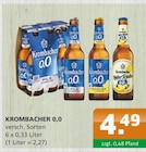 KROMBACHER 0,0 bei Getränke A-Z im Bergholz Prospekt für 4,49 €