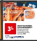 CREVETTES ENTIÈRES CUITES RÉFRIGÉRÉES - AUCHAN LE POISSONNIER en promo chez Auchan Supermarché Achères à 3,99 €