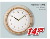 Wanduhr Retro im Angebot bei Möbel AS in Ettlingen Wanduhr Retro Angebote bei Möbel AS Ettlingen für 14,95 €
