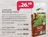 Rasendünger Herbst 3 kg Angebote von CUXIN DCM bei Kiebitzmarkt Wesel für 14,99 €