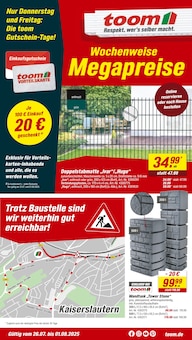 Aktueller toom Baumarkt Kaiserslautern Prospekt toom Baumarkt Prospekt Kaiserslautern "Respekt, wer's selber macht." mit 16 Seiten
