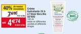 Crème hydratante 24 h à l’Aloé Véra Bio - SO’BIO dans le catalogue Cora
