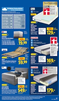 Bett im aktuellen Lidl Prospekt (Reutlingen) Bett im Lidl Prospekt "LIDL LOHNT SICH" mit 73 Seiten (Reutlingen)