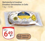 Aktuelles Dresdner Christstollen in Cello Angebot bei GLOBUS in Leipzig ab 6,49 €