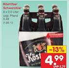 Schwarzbier von Köstritzer für 4,99 € bei Netto Marken-Discount im Angebot Schwarzbier von Köstritzer im aktuellen Netto Marken-Discount Prospekt