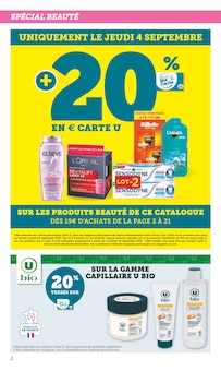 Catalogue Hyper U à Franqueville-Saint-Pierre cette semaine, valable du 02/09/2025 au 14/09/2025 Prospectus Hyper U à Franqueville-Saint-Pierre, "LES PRIX BAS de la beauté", 56 pages de promos valables du 02/09/2025 au 14/09/2025