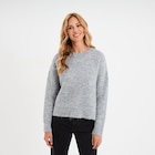 Pull col rond manches longues gris femme à La Halle dans Fréjus Pull col rond manches longues gris femme à La Halle dans Fréjus