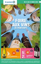 Prospectus E.Leclerc à Le Chesnay, "Foire aux vins de printemps", 20 pages de promos valables du 12/03/2024 au 23/03/2024