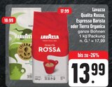 Qualita Rossa, Espresso Barista oder Tierra Organica Angebote von Lavazza bei E center Bayreuth für 13,99 €