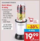 Nutri Mixer, 4-teilig im Angebot bei Netto Marken-Discount in Weimar Nutri Mixer, 4-teilig Angebote von GOURMETmaxx bei Netto Marken-Discount Weimar für 19,99 €