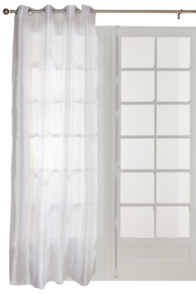 Rideau blanc 140x240 cm DOUCEUR D'INTERIEUR à Prix Carrefour