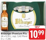 Premium Pils Angebote von Bitburger bei E center St. Ingbert für 10,99 €