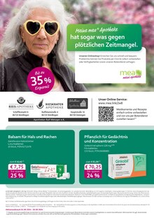 Aktueller mea - meine apotheke Prospekt "Unsere September-Angebote" Seite 1 von 4 Seiten für Nördlingen