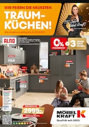 Möbel Kraft Prospekt "Wir feiern die neuesten Traumküchen!" für Großweitzschen, 28 Seiten, 01.02.2023 - 21.03.2023