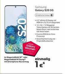 BSB mobilfunk Rostock - Galaxy S20 5G Galaxy S20 5G Angebot bei BSB mobilfunk Rostock im Prospekt "Wir sind für Sie da!"