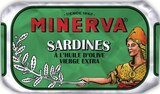 Sardines à l'huile d'olive vierge extra - Minerva - Intermarché Hyper à Poitiers Sardines à l'huile d'olive vierge extra - Minerva en promo chez Intermarché Hyper Poitiers à 1,70 €