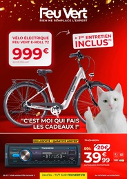 Catalogue Feu Vert avec 8 pages de promos Prospectus Feu Vert, ""C'est moi qui fais les cadeaux !"", pages, 21/11/2022 - 03/01/2023