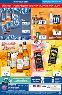 Jack Daniels im Zisch Prospekt "Aktuelle Angebote" mit 8 Seiten (Emden)
