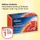 Ländertee Granatapfel Angebote von Meßmer bei GLOBUS Erlangen für 1,59 €