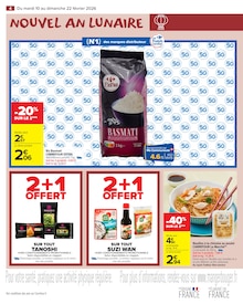 Promotion Riz Basmati dans le prospectus Carrefour Market, valable du 10/02/2026 au 22/02/2026 Promo Riz Basmati dans le catalogue Carrefour Market du moment à la page 6